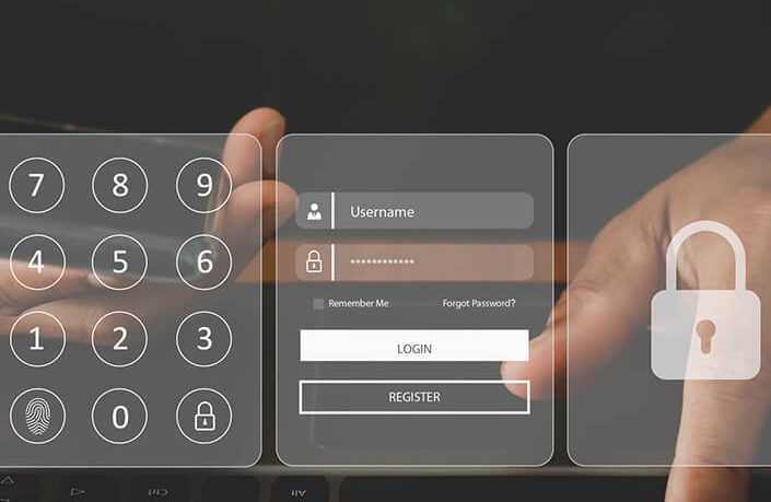 Cyber security padlock