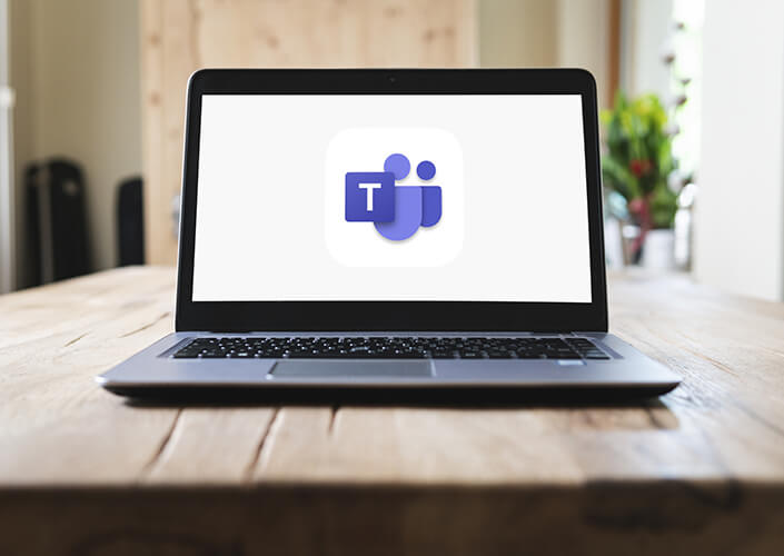 Microsoft Teams on Laptop Screen